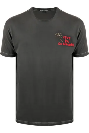 Cout de la Liberte Besticktes T-Shirt mit Zierperlen