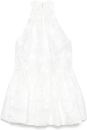 By Malina Jacquard-Minikleid mit Blumenmuster