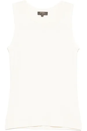 N.PEAL Trägershirt mit gerippten Details