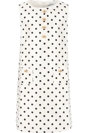 Self-Portrait Kleid aus Taft mit Polka Dots