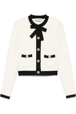 Self-Portrait Cardigan mit Pailletten