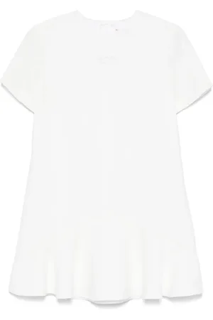 Elisabetta Franchi Kleid mit Logo-Stickerei
