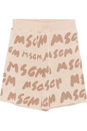 Msgm Jacquard-Shorts mit Logo