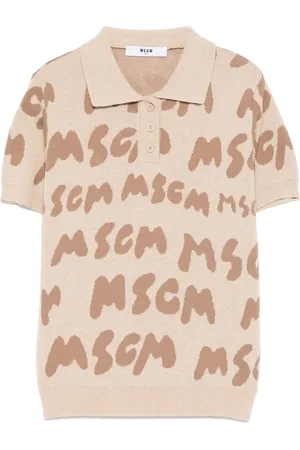 Msgm Poloshirt mit Jacquard-Logo