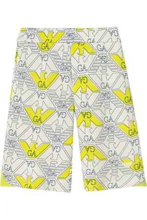 Emporio Armani Shorts mit Monogramm-Print