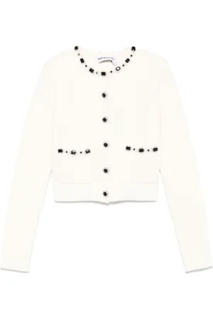 Self-Portrait Cardigan mit Kristallverzierung