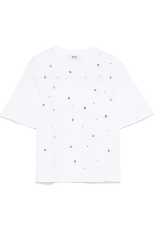 Msgm T-Shirt mit Nieten