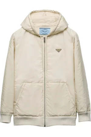 Prada Leichte Re-Nylon-Blousonjacke mit Kapuze