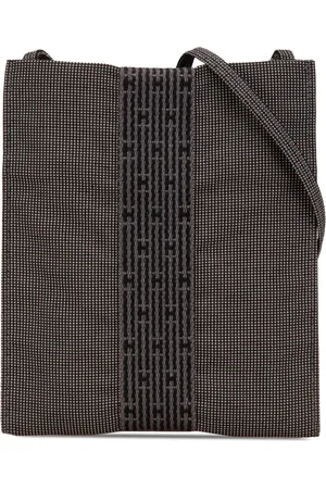 Hermès 20th Century Toile Herline Pochette Umhängetasche
