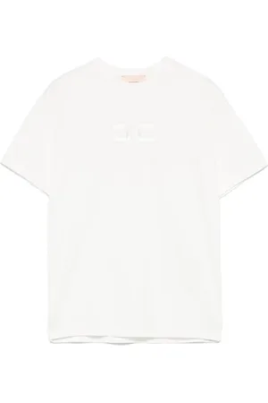 Elisabetta Franchi T-Shirt mit Logo-Stickerei