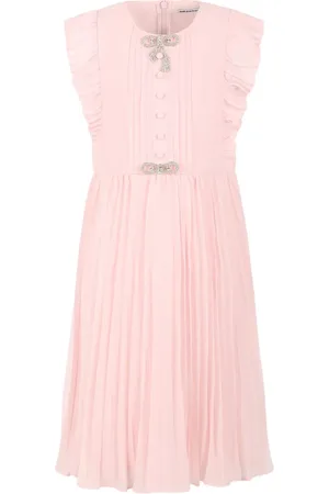 Self-Portrait Plissiertes Kleid aus Chiffon