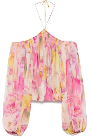 BLUMARINE Bluse mit Blumen-Print