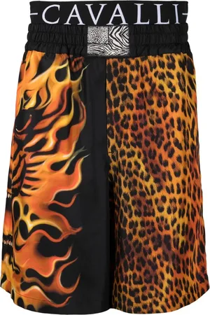 Roberto Cavalli Shorts mit Animal-Patch
