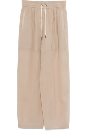 Brunello Cucinelli Semi-transparente Hose mit Falten