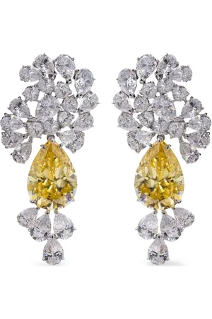 Juwelina Paris Coeur de Fleur Sterlingsilber-Ohrringe mit Saphir