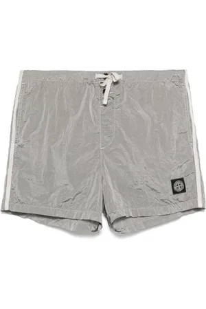 Stone Island Badeshorts mit Logo-Patch