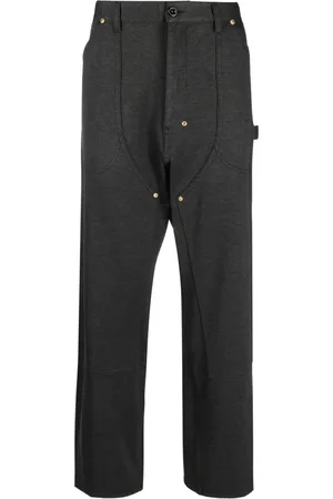 4SDESIGNS Melierte Straight-Leg-Hose