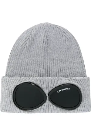 C.P. Company Gerippte Mütze mit Goggle-Detail