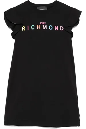 John Richmond Kleid mit gummiertem Logo