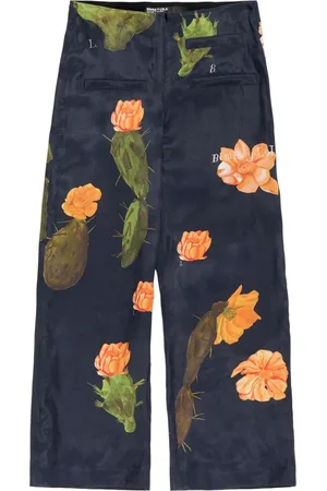 Bimba y Lola Gerade Hose mit Kaktus-Print