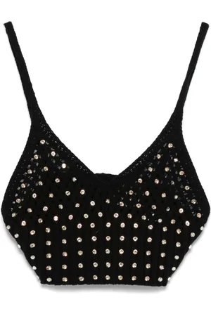 FORTE FORTE Bluse mit Kristallen