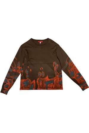 ECKHAUS LATTA Langarmshirt mit Graffiti-Print