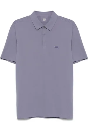 C.P. Company Poloshirt mit Logo-Patch