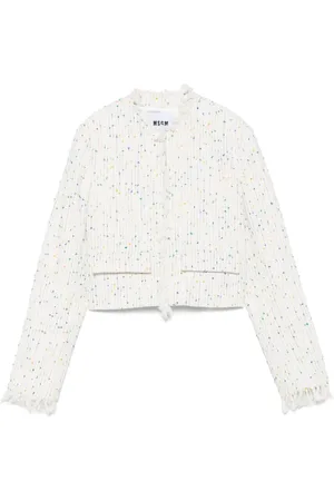 Msgm Jacke mit ausgefransten Kanten