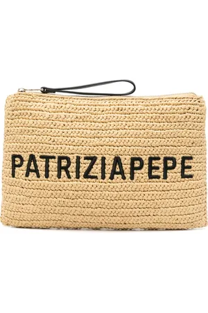 Patrizia Pepe Clutch mit Logo-Stickerei
