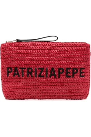 Patrizia Pepe Clutch mit Logo-Stickerei