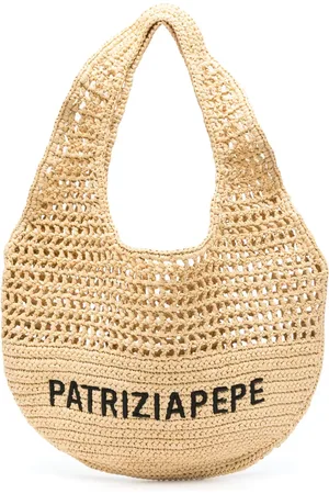 Patrizia Pepe Schultertasche mit Logo-Stickerei