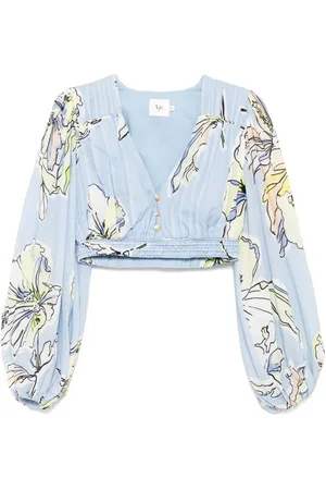 AJE Romantica Cropped-Top aus Voile