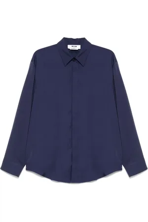Msgm Hemd mit Logo-Stickerei