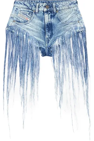 Diesel Shorts mit Fransen