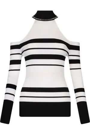 Liu Jo Gestreifter Pullover mit Nieten