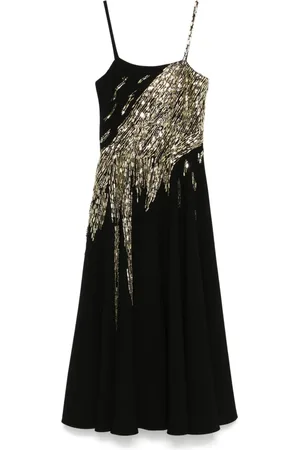 LOULOU Midikleid mit Perlen