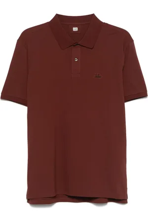 C.P. Company Poloshirt mit Logo-Patch