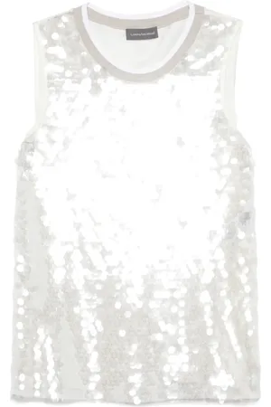 LORENA ANTONIAZZI Tanktop mit Pailletten