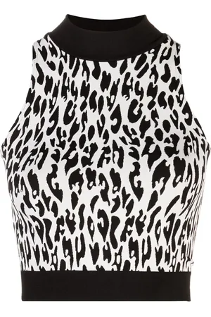 Wolford Cropped-Top mit Animal-Print