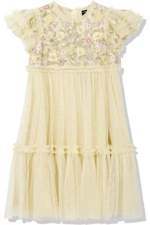 Needle & Thread Kleid mit Blumenstickerei