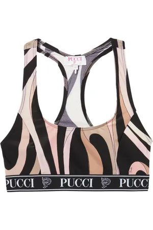 Puccini Sport-BH mit Marmo-Print