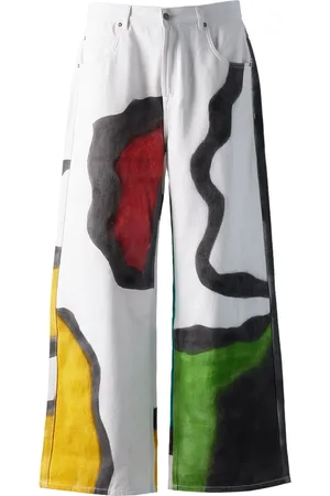 Glass Cypress Painted "White" Jeans