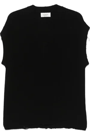 LANEUS Fein gestricktes Top