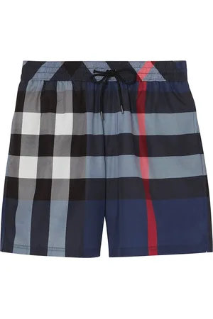 Burberry Check Badeshorts mit Kordelzug