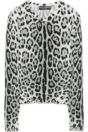 Dolce & Gabbana Pullover mit Leoparden-Print