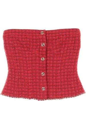 CHANEL 1986-1988s Tweed-Top