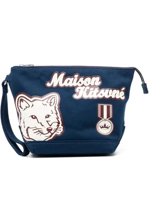Maison Kitsuné Clutch mit Logo-Print