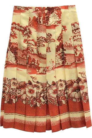 Gucci 2010s Midirock mit Blumen-Print