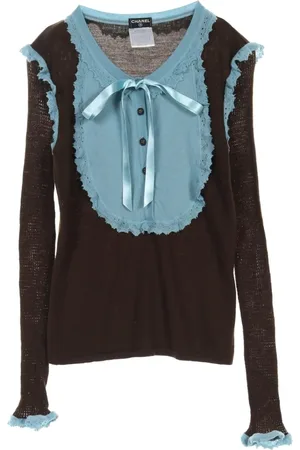 CHANEL 1986-1988s Oberteil aus Wolle