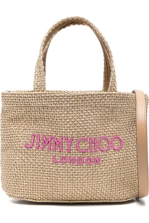Jimmy Choo Mini Strandtasche mit Logo-Stickerei